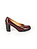 Jil Sander 100% Leather Burgundy Heels Size EU 37 1/2 - photo 1
