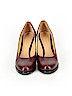 Jil Sander 100% Leather Burgundy Heels Size EU 37 1/2 - photo 2