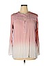Bandolino 100% Viscose Pink Long Sleeve Blouse Size XL - photo 1