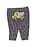 Carter's 100% Cotton Graphic Gray Casual Pants 0-3 MO / 3 MO - photo 2