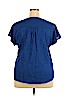 Banana Republic Factory Store Blue Short Sleeve Blouse Size XL - photo 2
