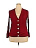 89th & Madison Red Cardigan Size 2X - photo 1