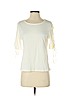 H&M 100% Cotton Ivory Short Sleeve Blouse Size S - photo 1