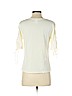 H&M 100% Cotton Ivory Short Sleeve Blouse Size S - photo 2