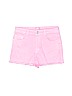 Zara 100% Cotton Pink Denim Shorts Size 10 - photo 1