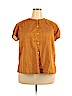 Old Navy Orange Short Sleeve Blouse Size XL - photo 1