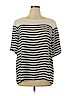 Ann Taylor LOFT 100% Polyester Ivory Short Sleeve Blouse Size XL - photo 1