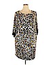 Tiana B. Gray Casual Dress Size 1X - photo 1