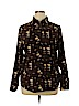 Basic Editions Brown Long Sleeve Blouse Size XL - photo 1