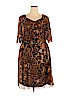 Tiana B. 100% Polyester Orange Casual Dress Size 2X - photo 1