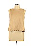 Romeo & Juliet Couture Tan Sleeveless Top Size L - photo 1