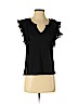 Rebecca Taylor Black Short Sleeve Top Size S - photo 1