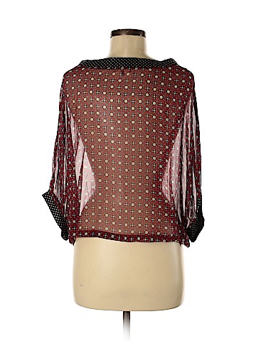 Rozae R.N. Short Sleeve Silk Top (view 2)