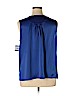 Kasper 100% Polyester Blue Sleeveless Blouse Size XL - photo 2