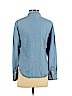 H&M 100% Lyocell Blue Long Sleeve Button-Down Shirt Size 2 - photo 2