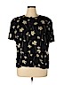 Elisabeth by Liz Claiborne 100% Rayon Black Short Sleeve Blouse Size 14 - photo 1