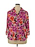 Allison Morgan Purple 3/4 Sleeve Blouse Size 1X - photo 1