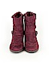 Charlotte Russe Burgundy Ankle Boots Size 8 - photo 2