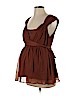 Motherhood 100% Polyester Brown Sleeveless Blouse Size L - photo 1
