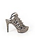 Pour La Victoire Gray Heels Size 8 1/2 - photo 1
