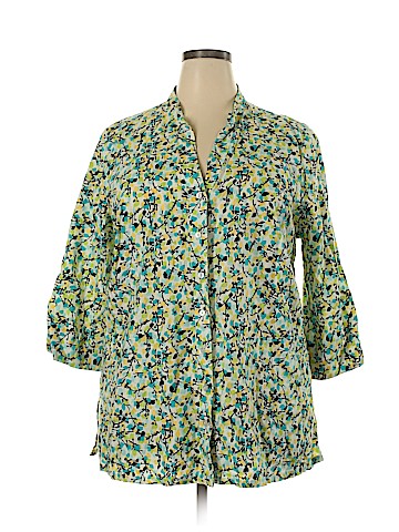 Kim Rogers 3/4 Sleeve Button-Down Shirt (view 1)