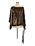 American Glamour by Badgley Mischka Gold Short Sleeve Blouse Size 2X - photo 1