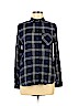 Topshop 100% Viscose Blue Long Sleeve Button-Down Shirt Size 2 - photo 1