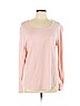 DressBarn Pink Long Sleeve T-Shirt Size XL - photo 1
