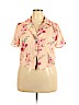 TR Bentley 100% Polyester Pink Short Sleeve Blouse Size 14 - photo 1