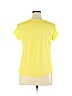 Ann Taylor LOFT 100% Linen Yellow Short Sleeve T-Shirt Size XL - photo 2