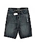 The Children's Place 100% Cotton Solid Blue Denim Shorts Size 10 - photo 1