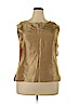 A Wild Thyme 100% Polyester Gold Sleeveless Blouse Size 18 - photo 1