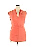 Vince Camuto Orange Short Sleeve Top Size L - photo 1