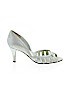 Enzo Angiolini Silver Heels Size 5 - photo 1