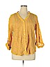 Style&Co Yellow Long Sleeve Blouse Size XL - photo 1