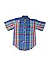 Chaps Blue Short Sleeve Button-Down Shirt Size 8 - photo 1
