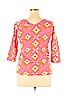 Joyous & Free Pink 3/4 Sleeve Top Size XL - photo 2