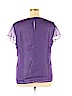 Jones Wear 100% Polyester Purple Short Sleeve Blouse Size 18 - photo 2