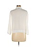 Topshop 100% Polyester White Long Sleeve Blouse Size 6 - photo 2