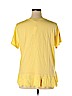 Ann Taylor LOFT 100% Cotton Yellow Short Sleeve T-Shirt Size 14 - photo 2