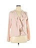 White House Black Market 100% Polyester Pink Long Sleeve Blouse Size 14 - photo 1