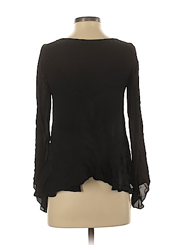 Ramy Brook Long Sleeve Silk Top (view 2)
