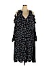 Lane Bryant 100% Polyester Black Casual Dress Size 22 - photo 1