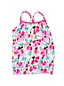 Gymboree 100% Polyester Floral Pink Active Tank Size S (kids) - photo 1
