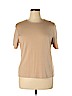 Karen Scott Tan Short Sleeve T-Shirt Size XL - photo 1