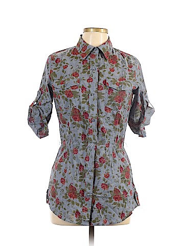 Mudd 3/4 Sleeve Button-Down Shirt (view 1)