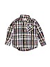 The Children's Place 100% Cotton Checkered-gingham Blue Long Sleeve Button-Down Shirt Size 2T - photo 1