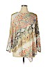 Alberto Makali Tan 3/4 Sleeve Top Size XL - photo 1