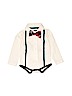 Andy & Evan White Long Sleeve Onesie Size 0-3 mo - photo 1