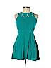 Forever 21 100% Rayon Teal Casual Dress Size L - photo 1